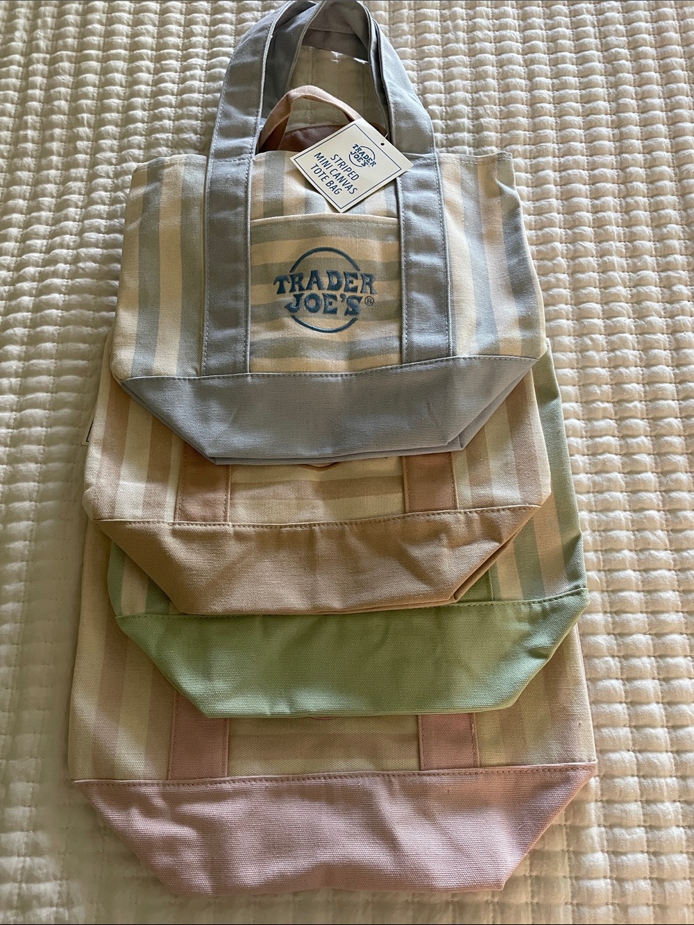 Trader Joe’s Striped mini totes